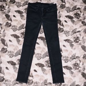AllSaints Roseport Ashby Faded Black Skinny Jeans
